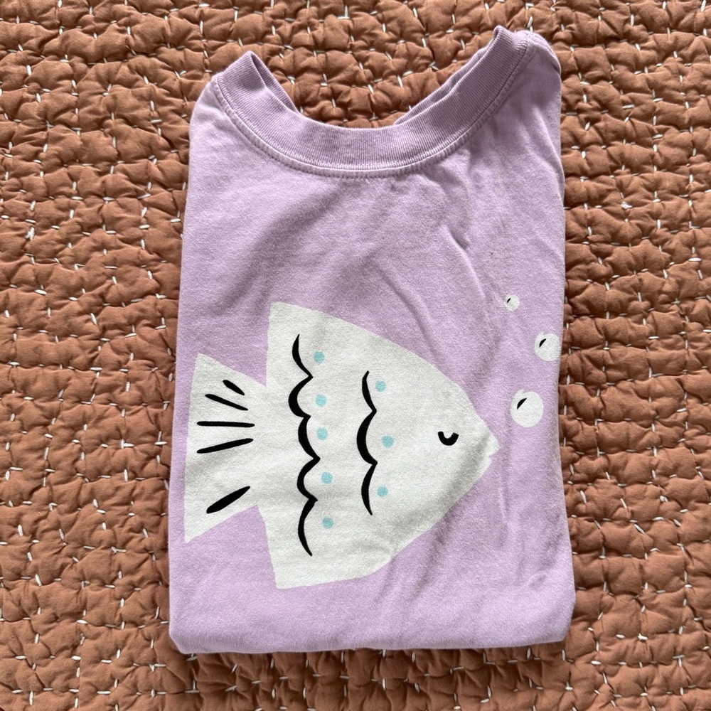 EUC Hanna Andersson Graphic Tee - Size 6-7